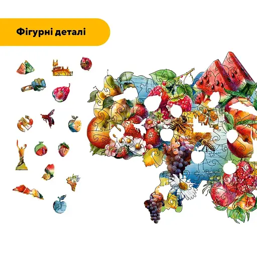 Пазл деревянный Мандала Спиральное воплощение, А3, Деревянная коробка 200 элементов - фото 3