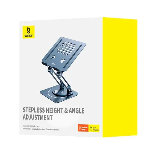 Подставка для ноутбука Baseus UltraStable Pro Series Rotatable and Foldable Laptop Stand (3hinge) - фото 2