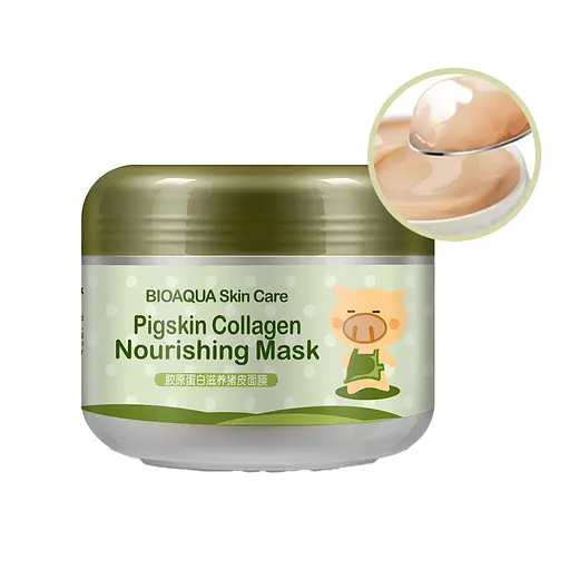 Коллагеновая увлажняющая маска для лица Bioaqua Pigskin Collagen 100 г