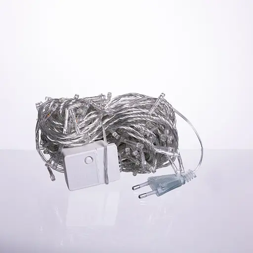 Новорічна гірлянда кімнатна нитка GarlandoPro 16 м 160 LED білий провід Біле світло W160LED16MWW - фото 4