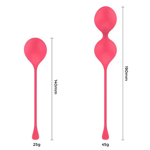 Набір вагінальних кульок Adalet Spheres 2 шт (рожевий) - фото 3