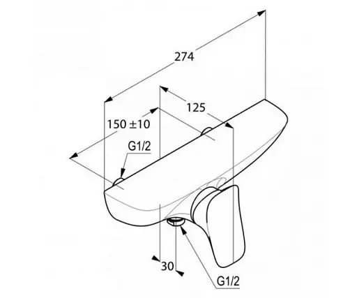Смеситель для душа Kludi Ambienta 537100575 - фото 2