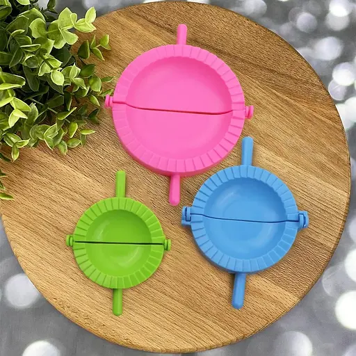 Набір з 3 кольорових форм для приготування вареників, пельменів та пиріжків, LY 84305 - фото 9