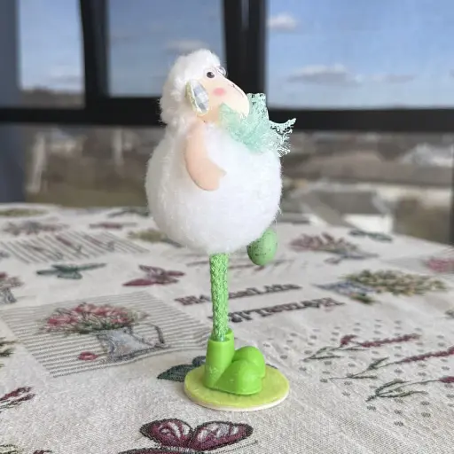 Великодній баранчик "Весняний стиль" білий MIS LT - фото 2