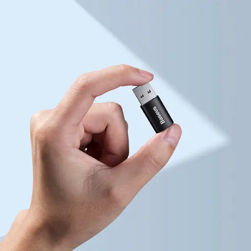 Адаптер Baseus Ingenuity Series Mini OTG Адаптер USB 3.1 to Type-CBlack - фото 7