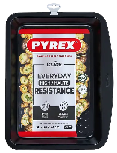 Форма Pyrex Glide металлическая прямоугольная 34х24 см (GL34RR6/8046) - фото 3