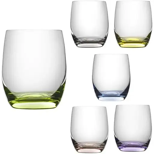 Набір склянок для напоїв Lora Іріда 300 мл 6 шт. мікс NGC117SETGLASS
