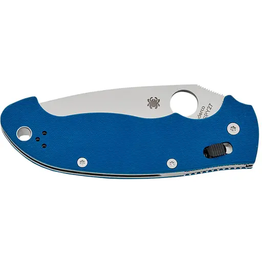 Ніж Spyderco Manix 2 XL CPM SPY27 G-10 Cobalt Blue - фото 3