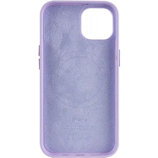 Кожаный чехол Epik Leather Case AA Plus with MagSafe для Apple iPhone 14, 6.1 Elegant purple - фото 2