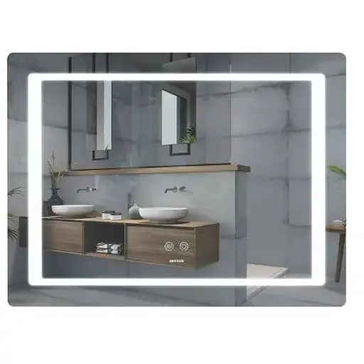 Дзеркало Mixxus STYLE MR13-90x70-REVERSE з LED Touch, Anti-fog, димером, регулюванням яскравості (MI6667) - фото 1