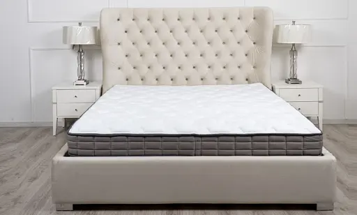 Ліжко 1,6 Легасі з підйомним механізмом бежеве  - фото 9