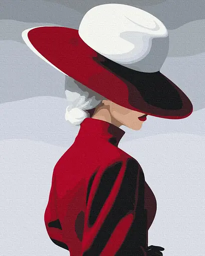 Картина за номерами на підрамнику Brushme Червоний оксамит