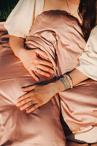 Комплект постельного белья сатин Tea rose розовый - двухспальный - фото 2