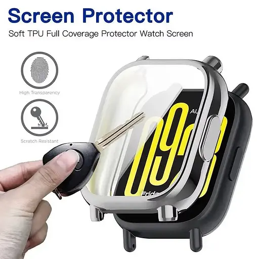 Защитный чехол Tamister для смарт-часов Redmi Watch 5 Active / Lite серебристый - фото 7