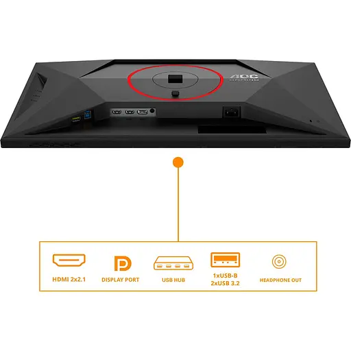 Монитор AOC 27" Q27G4SRU QHD IPS 320Hz (Q27G4SRU) - фото 9