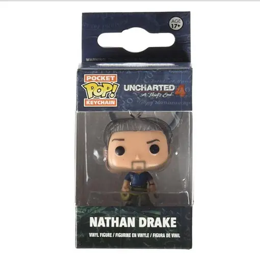 Фігурка-брелок Uncharted 4 Нейтан Дрейк Funko Pop Nathan Drake 4 см FP U ND - фото 2