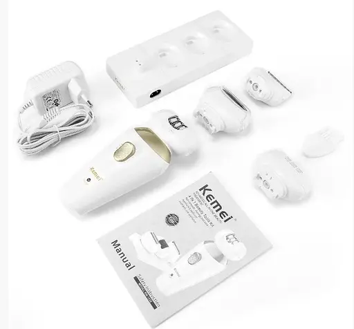 Эпилятор Kemei Km-1532 4 в 1 (эпилятор триммер бритва пемза) - фото 5