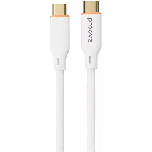 Кабель Proove Jelly Silicone USB-C to USB-C 60W 1m White (CCJS60002202) [130745] - фото 2