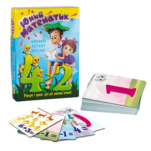 Навчальні картки Юний математик 30760 (укр.) - фото 2