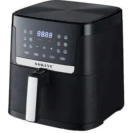 Аэрофритюрница аэрогриль безмасляная Sokany SK-10004 8.5 л электрическая сенсорная 1800 Вт - фото 1