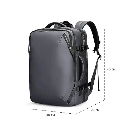 Рюкзак Mark Ryden 9993KR 29-43л с отделением для ноутбука до 17,3" и USB-портом Gray (18182) - фото 3