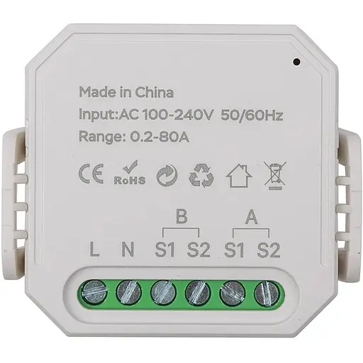 Выключатель счетчика энергии Tuya Wi-Fi MS02, 2 CT