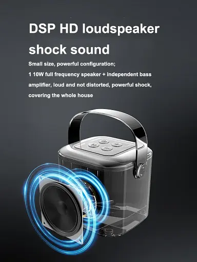 Bluetooth-караоке з 2 бездротовими мікрофонами Citisky 100%Original A1 Pro - фото 3