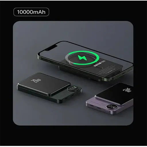 Повербанк MagSafe Power Bank Q9p беспроводной с беспроводной зарядкой для iPhone 10000 mAh - фото 6
