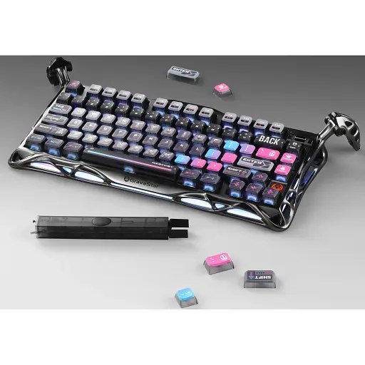 Клавіатура GravaStar Mercury K1 Pro TKL UA Cyberpunk (GSK1PRO_CBLK) [144898] - фото 11