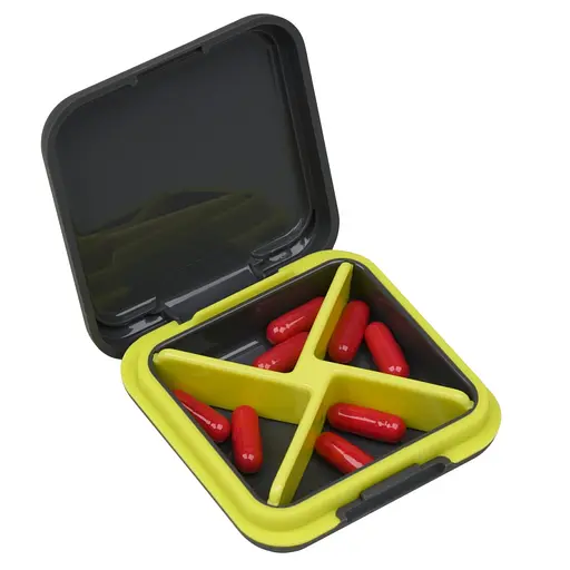 Кейс для капсул Fitseven UZSPACE TP005GY, графітовий з жовтим - фото 3