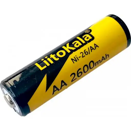 Аккумулятор LiitoKala Ni-26/AA 1.2V AA 2600mAh NiMH (Черный с желтым)