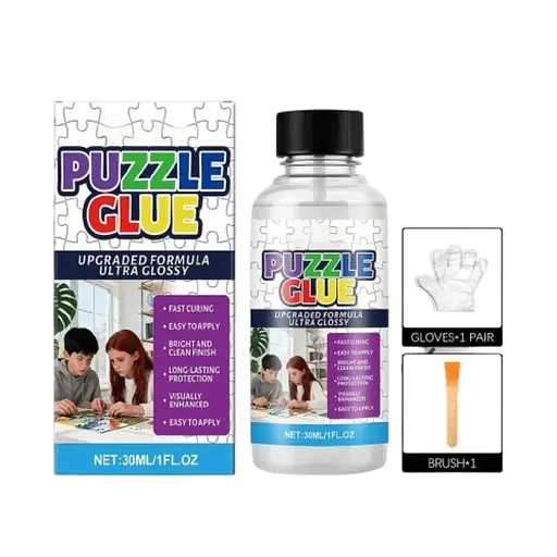 Клей для фіксації пазлів, прозорий 30 мл у флаконі, 1 шт - фото 1