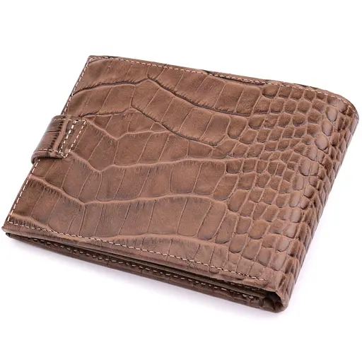 Місткий чоловічий гаманець із натуральної шкіри KARYA 12.7х9х2 см acs0029591 - фото 2