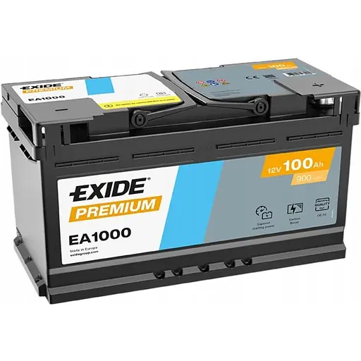 Акумулятор Exide Premium 100Ah Ев (-/+) (900EN) (353х175х190) EA1000