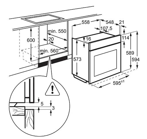 Духова шафа Electrolux EOD6C77WV - фото 8