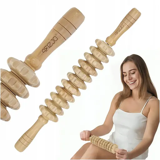 Массажер для тела 4FIZJO ручной, деревянный 4FJ0645 (P-5905973400244) - фото 1