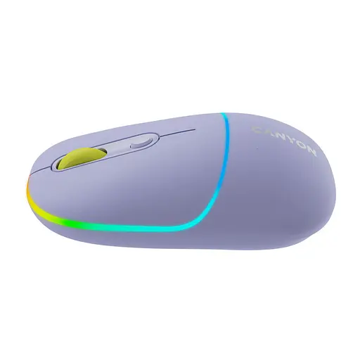 Мишка Canyon MW-22 Dual Band RGB Wireless Mountain Lavender (CNS-CMSW22ML) - фото 4