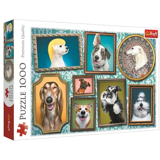 Пазл Trefl Собачья галерея коллаж 1000 эл. (10686) - фото 1