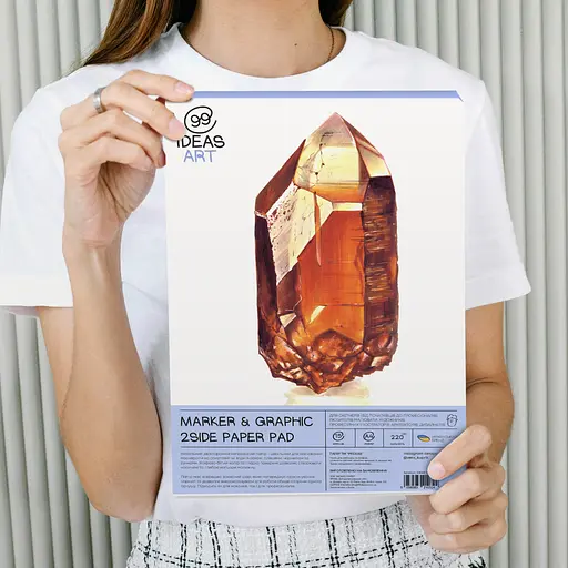 Склейка для маркеров А4 15 листов, 220 г/м2, двусторонняя бумага, 99IDEA9-DSMPA4 - фото 3