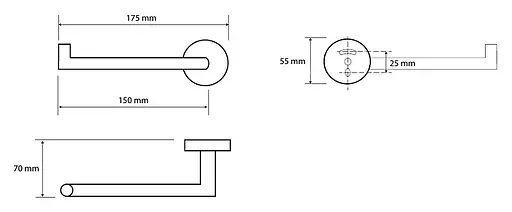Тримач для туалетного паперу Bemeta White 104212034L Білий - фото 2