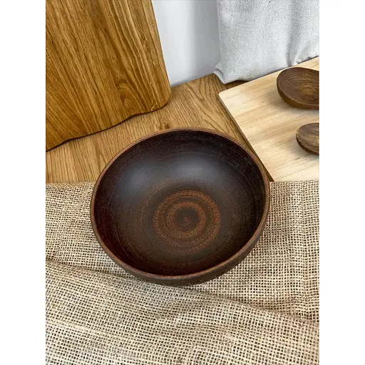 Миска керамічна (глиняна) різьблена Декор 700 мл - фото 5