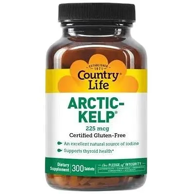 Вітаміни та мінерали Country Life Arctic-Kelp 225 mcg, 300 таблеток