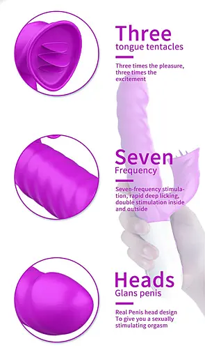 Вібратор-кролик B - Series Fox Heating Mode, 23 см (фіолетовий) - фото 2