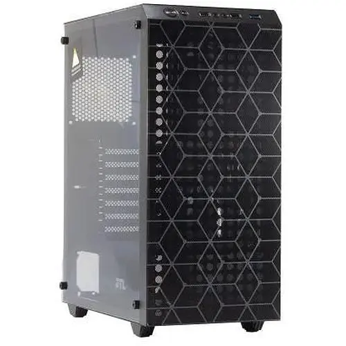 Корпус GTL Gaming "Shield", черный, без БП, Mid Tower, ATX/Micro ATX/Mini ITX, 1xUSB 3.0/2xUSB 2.0, макс. CPU - 155 мм/VGA - фото 1
