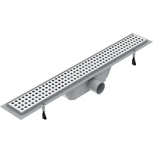 Душовий канал Imprese i-Flow 700 мм із решіткою квадрат нержавіюча сталь d44700Q - фото 1