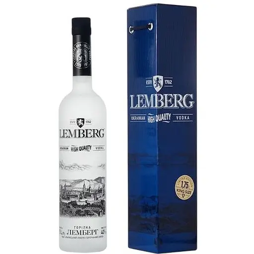 Горілка Lemberg 40% 1.75 л в коробці