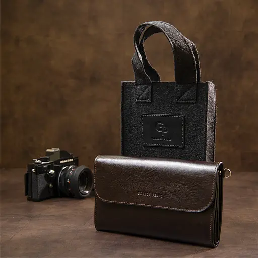 Кожаный мужской клатч GRANDE PELLE 22х13,5х2,5 см sum0015563 - фото 8