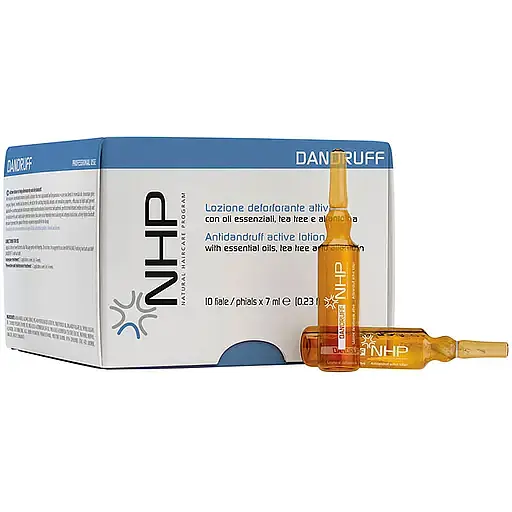 Активний лосьйон для волосся NHP Dandruff проти лупи з ефірними оліями 10 шт. x 7 мл - фото 1