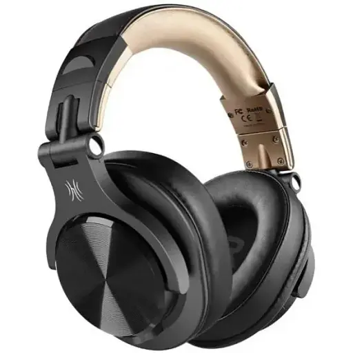 Наушники с микрофоном OneOdio Fusion A70 Black Gold - фото 4