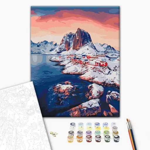 Картина за номерами "Світанок на Лофотенських островах" Brushme BS52770, 40х50 см - фото 2